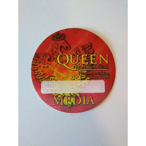 Queen Backstage Pass American Tour Paul Rodgers Original '06 Hard Rock Music Red - Picture 2 of 4